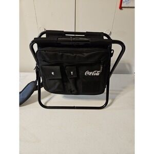 Coca Cola Portable Folding Ice Chest Stool Camping Seat -‎ New By Basecamp NWT